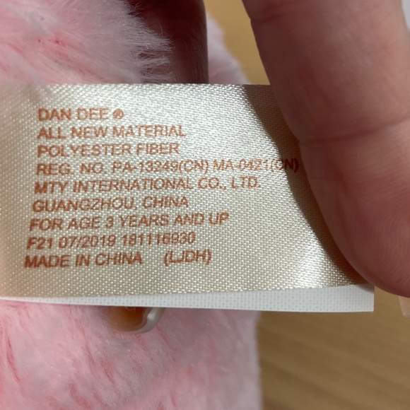 Dan Dee Pink Flamingo Plush Tootsie Footsie Stuffed Animal Large 16" Soft Cuddly - Picture 5 of 8